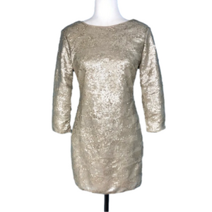 Champagne sequin dress, NWT